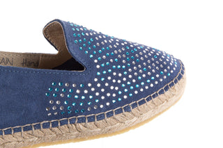 Espadryle Bayla-115 107601 Serraje Iris, Granat, Skóra naturalna