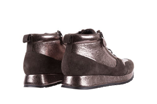 Trampki Bayla-018 SW-1710 Grey Pewter, Srebrny, Skóra naturalna