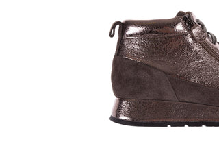 Trampki Bayla-018 SW-1710 Grey Pewter, Srebrny, Skóra naturalna