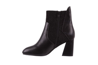 Botki Bayla-018 PE70-X2 Black Black, Czarny, Skóra naturalna