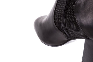Botki Bayla-018 PE70-X2 Black Black, Czarny, Skóra naturalna