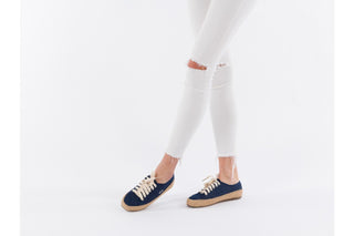 Trampki Emu Agonis Indigo Denim, Granat, Materiał