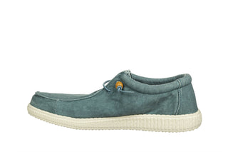 Półbuty Walk In Pitas Wp150 Wallabi Washed Aqua 003320, Niebieski, Materiał