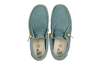 Półbuty Walk In Pitas Wp150 Wallabi Washed Aqua 003320, Niebieski, Materiał