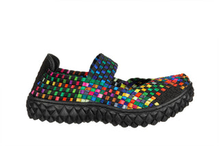 Półbuty Rock Over Tutti Frutti Blk 032979, Wielokolorowy, Materiał