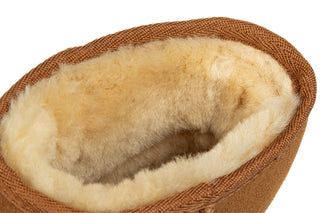 Śniegowce Emu Sharky Micro Chestnut Black 119193, Brązowy, Skóra naturalna