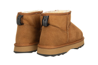 Śniegowce Emu Sharky Micro Chestnut Black 119193, Brązowy, Skóra naturalna