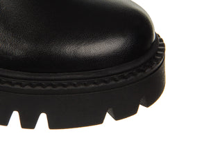 Botki Bayla-161 138 23512 Black 161598, Czarny, Skóra naturalna