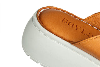 Klapki Bayla-161 016 4925 Coconut 161670, Brązowy, Skóra naturalna
