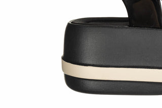 Sandały Azaleia Marie Sandal Plat Fem Black 198049, Czarny, Tworzywo