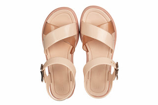 Sandały Azaleia Marie Sandal Plat Fem Light Nude 198051, Różowy, Tworzywo