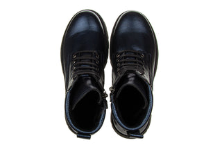 Trzewiki Bayla-161 084 606 81 1 Navy Metallic Floather 161593, Granatowy, Skóra naturalna