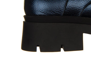 Trzewiki Bayla-161 084 606 81 1 Navy Metallic Floather 161593, Granatowy, Skóra naturalna