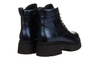 Trzewiki Bayla-161 084 606 81 1 Navy Metallic Floather 161593, Granatowy, Skóra naturalna