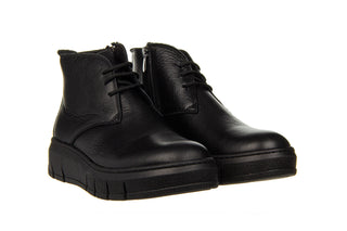 Botki Bayla-161 161 045 18 Black 161615, Czarny, Skóra naturalna