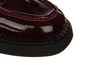 Półbuty Bayla-161 157 2343 72 Bordo Patent 161610, Skóra lakierowana