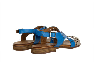 Sandały Bayla-161 191 815 1526 06 21 Denim Light Grey 161721, Niebieski, Skóra naturalna