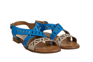 Sandały Bayla-161 191 815 1526 06 21 Denim Light Grey 161721, Niebieski, Skóra naturalna