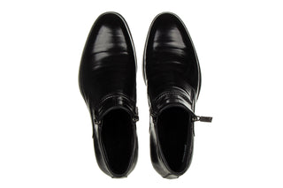 Trzewiki John Doubare H35B-50-183 Black 104276, Czarny, Skóra naturalna