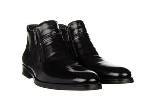 Trzewiki John Doubare H35B-50-183 Black 104276, Czarny, Skóra naturalna