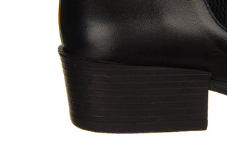 Botki Bayla-161 077 41439 Black 161551, Czarny, Skóra naturalna