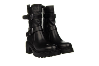 Botki Bayla-161 138 23514 Black 161601, Czarny, Skóra naturalna