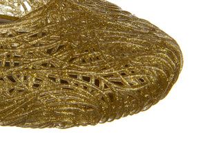 Baleriny Melissa Campana Flow Ad Gold 010427, Złoty, Guma