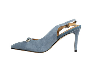 Czółenka Loretta Vitale D40320 Blue 514263, Niebieski, Skóra naturalna