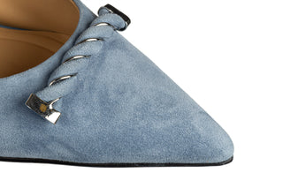 Czółenka Loretta Vitale D40320 Blue 514263, Niebieski, Skóra naturalna