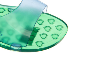 Klapki Melissa The Real Jelly Kim Ad Green Blue 010444, Zielony, Guma