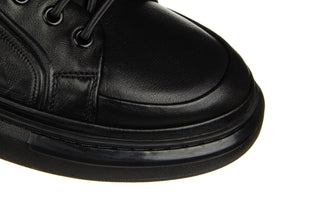 Półbuty John Doubare 7VJ01 Black 104267, Czarny, Skóra naturalna