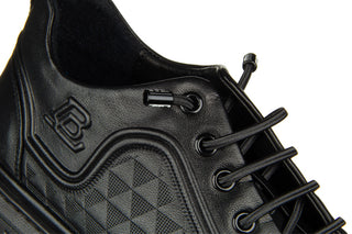 Półbuty John Doubare 7VJ01 Black 104267, Czarny, Skóra naturalna