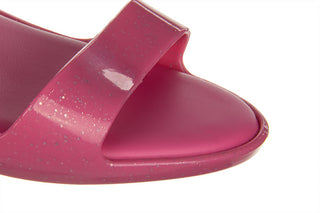 Sandały Melissa Lady Emme Ad Pink Glitter 010437, Różowy, Guma