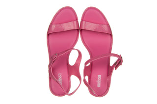 Sandały Melissa Lady Emme Ad Pink Glitter 010437, Różowy, Guma