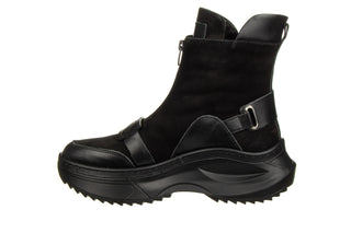 Botki Bayla-161 194 688 01 60 Black Nubuck 161647, Czarny, Skóra naturalna