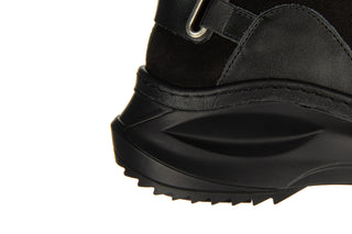 Botki Bayla-161 194 688 01 60 Black Nubuck 161647, Czarny, Skóra naturalna