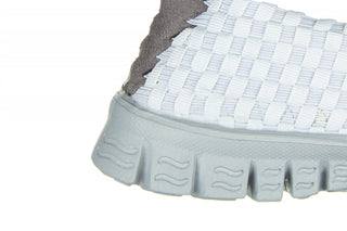 Półbuty Rock Bara White Grey Mix 032927, Biały, Materiał