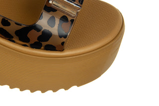 Sandały Melissa Brave Papete Platform Ad Beige Black 010425, Beżowy, Guma