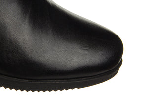 Botki Bayla-161 077 51464 4508 01 Black 161587, Czarny, Skóra naturalna