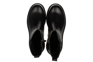Botki Bayla-161 084 602 011 Black 161590, Czarny, Skóra naturalna