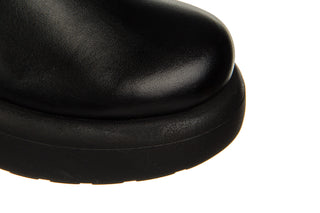 Botki Bayla-161 084 602 011 Black 161590, Czarny, Skóra naturalna