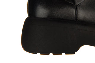 Botki Bayla-161 084 602 011 Black 161590, Czarny, Skóra naturalna