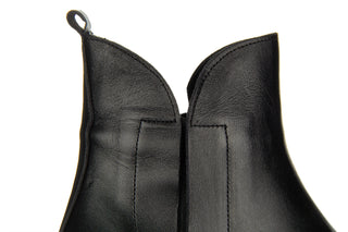 Botki Bayla-161 084 602 011 Black 161590, Czarny, Skóra naturalna