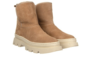 Botki Bayla-161 031 Jordy 001 Srt 81 Agatha Camel Suede 161657, Beżowy, Skóra naturalna