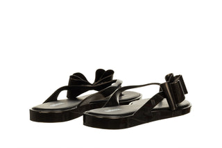 Japonki Melissa Flip Flop Cute Ad Metallic Black 010458, Czarny, Guma