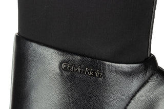 Kozaki Calvin Klein Rashida Black, Czarny, Skóra naturalna