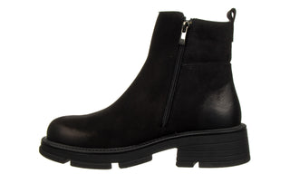 Botki Bayla-161 034 101 51 Black Nubuck 161547, Czarny, Skóra naturalna