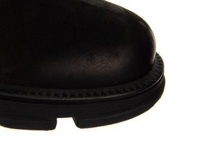 Botki Bayla-161 034 101 51 Black Nubuck 161547, Czarny, Skóra naturalna