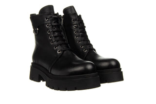Trzewiki Bayla-161 084 607 011 Black 161596, Czarny, Skóra naturalna