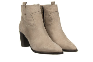 Botki Bayla-161 077 39499 Beige Nubuck 161550, Szary, Skóra naturalna
